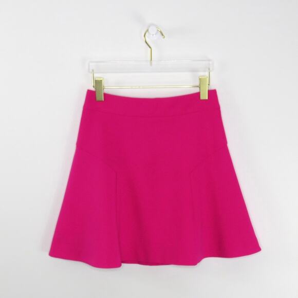 Express Hot Pink Skirt A-Line Flared Skirt Size 2 Small Barbiecore Twee - Picture 4 of 9